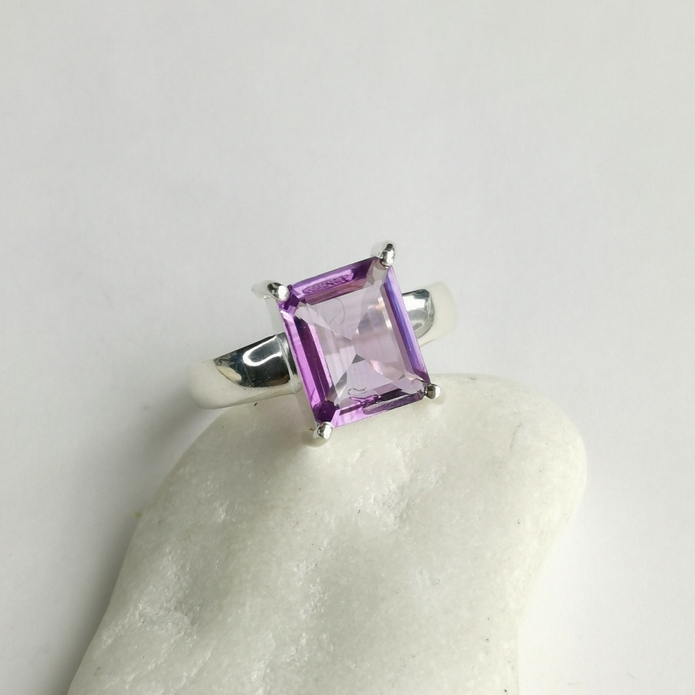 Amethyst ring in Sterling Silver Size 9 🆕 - Picture 11 of 11